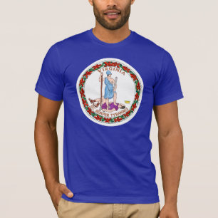 Virginia statlig flagga tee