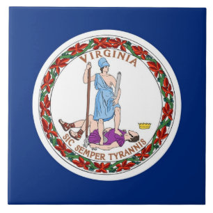 Virginia Statlig flagga Tile Kakelplatta