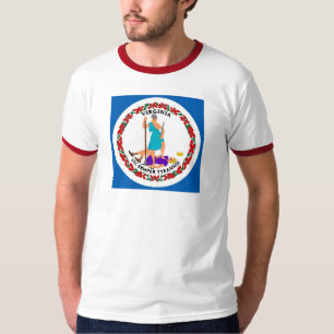 Virginia statlig flaggaT-tröja Tee Shirt