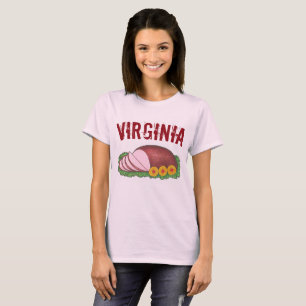 Virginia Stil Cured Land Ham VA Foodie Kött T-shirt