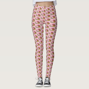 Virginia Stil Cured Land Ham VA Kött Rosa Leggings