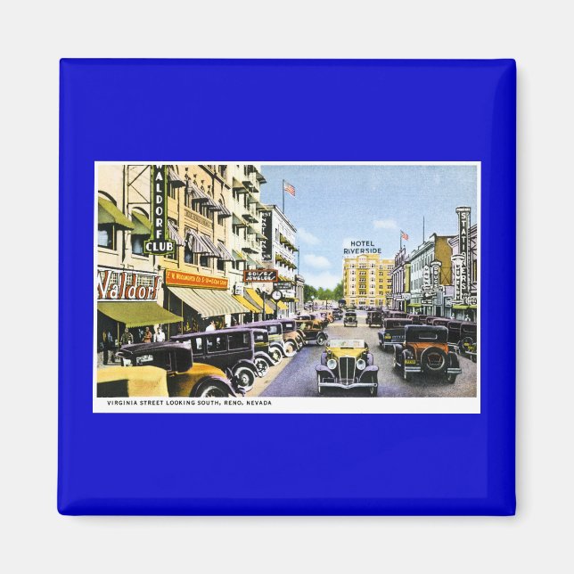Virginia Street, Reno, Nevada Magnet (Framsidan)