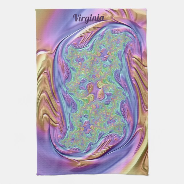 VIRGINIA ~ Sumpous Mönster ~ ORIGINAL Design ~ Kökshandduk (Vertikal)