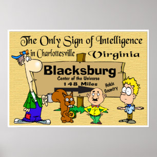 Virginia Tech Rivalry med Virginia Poster