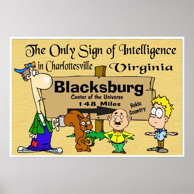 Virginia Tech Rivalry med Virginia Poster (Framsidan)