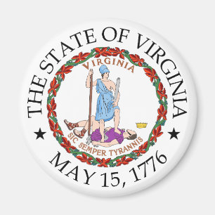 Virginia-tecken Magnet