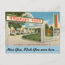 Virginia, Town, Roanoke Vykort