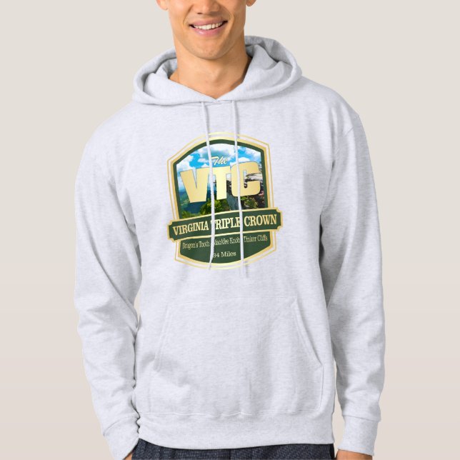Virginia Triple Krona (B1) Hoodie (Framsida)