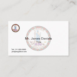 Virginia Underbar Seal Visitkort