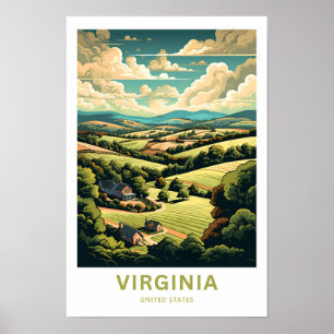 Virginia United Stater Travel Print Poster