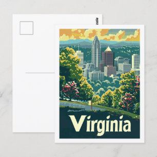 Virginia USA Berömd Travel Ställe Vykort