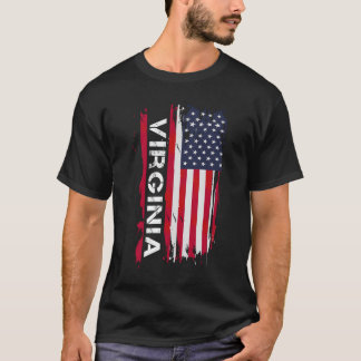 Virginia Usa Virginia Svart Liten T Shirt
