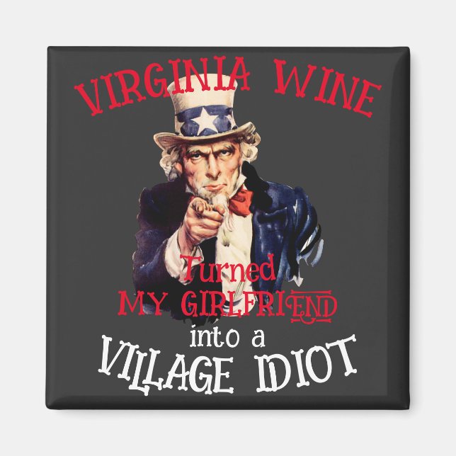 VIRGINIA Vin förvandlade min flickväns by Magnet (Framsidan)