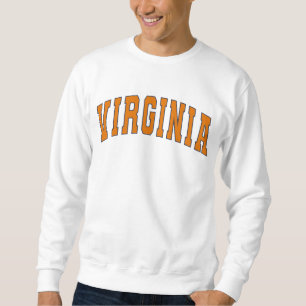 Virginia Vintage Varsity College Stil Lång Ärmad Tröja