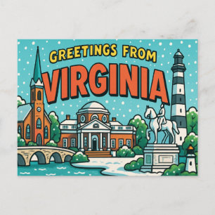 VIRGINIA-vykort Vykort
