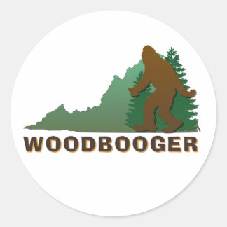 Virginia Woodbooger Runt Klistermärke