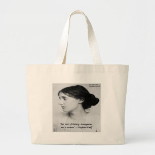 Virginia Woolf Anonym var en kvinna Citat Jumbo Tygkasse