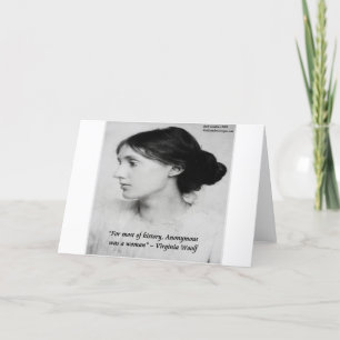 Virginia Woolf Anonym var en kvinna-citat Kort