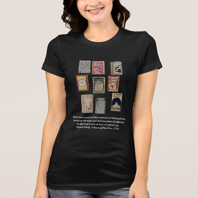 Virginia Woolf Bok Jacka T-shirt (Framsida)