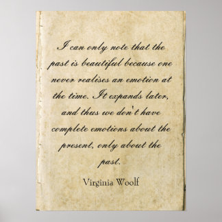 Virginia Woolf citat affisch