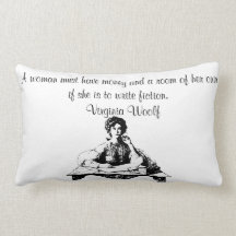 Virginia Woolf citat Lumbar Pillow