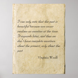 Virginia Woolf-citat poster