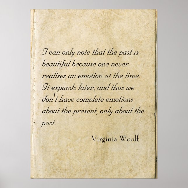 Virginia Woolf-citat poster (Framsidan)