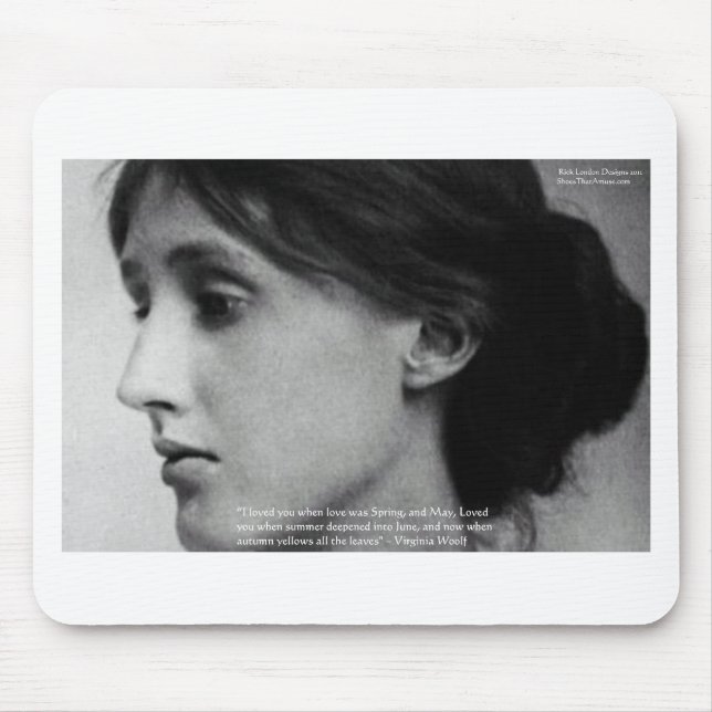 Virginia Woolf "Kärlek Autumn" Kärlek citattecken Musmatta (Framsidan)