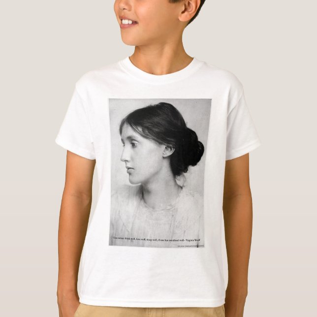 Virginia Woolf "Kärlek well" Kärlek Quote Mugg & G T-shirt (Framsida)