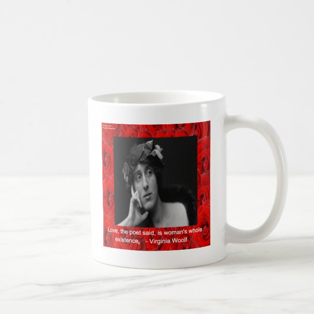 Virginia Woolf & Kärlekskvot Kaffemugg (Höger)