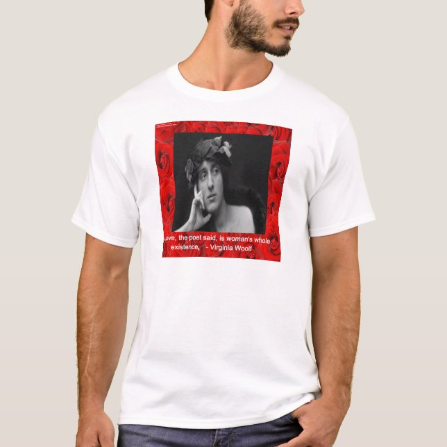 Virginia Woolf & Kärlekskvot Tee (Framsida)