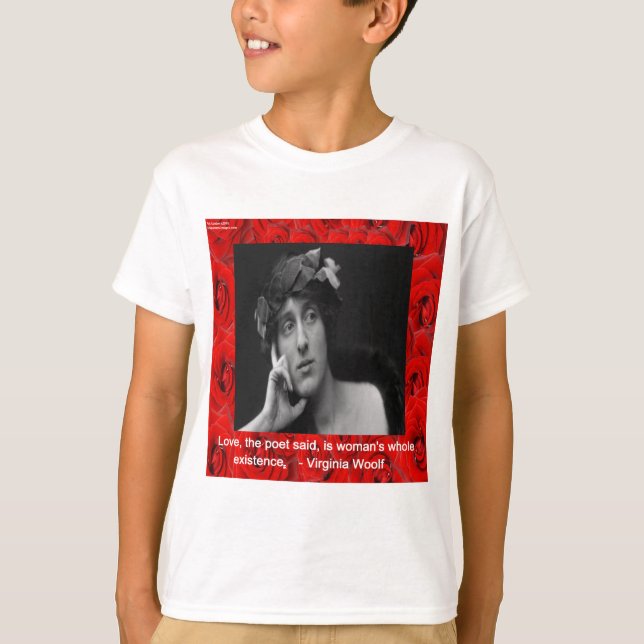 Virginia Woolf & Kärlekskvot Tee Shirt (Framsida)