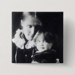 Virginia Woolf, med henne mor Julia, 1884 Knapp