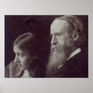 Virginia Woolf och henne farherr Leslie Poster