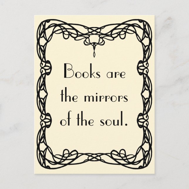 Virginia Woolf på Bokar Vykort (Framsida)