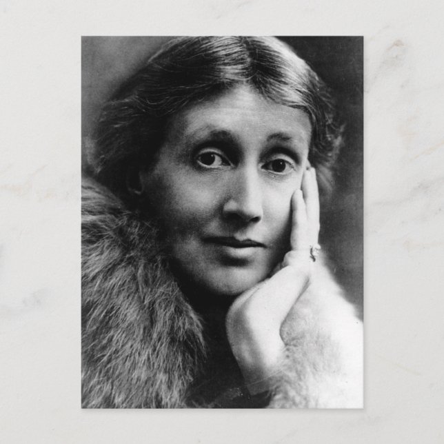 Virginia Woolf Porträtt Vykort (Framsida)