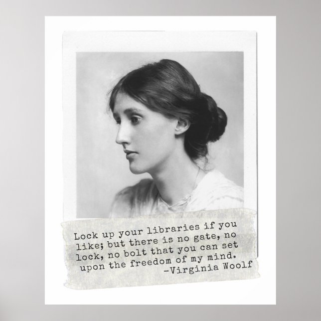 Virginia Woolf Quote - Ikoner för kvinnors histori Poster (Framsidan)