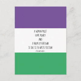 Virginia Woolf Quote Postcard Vykort
