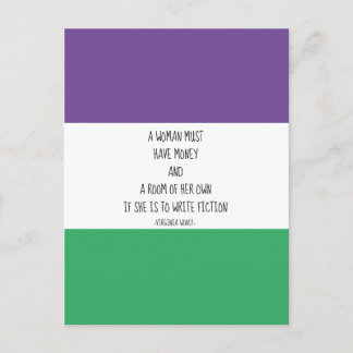 Virginia Woolf Quote Postcard Vykort