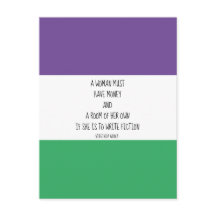 Virginia Woolf Quote Postcard