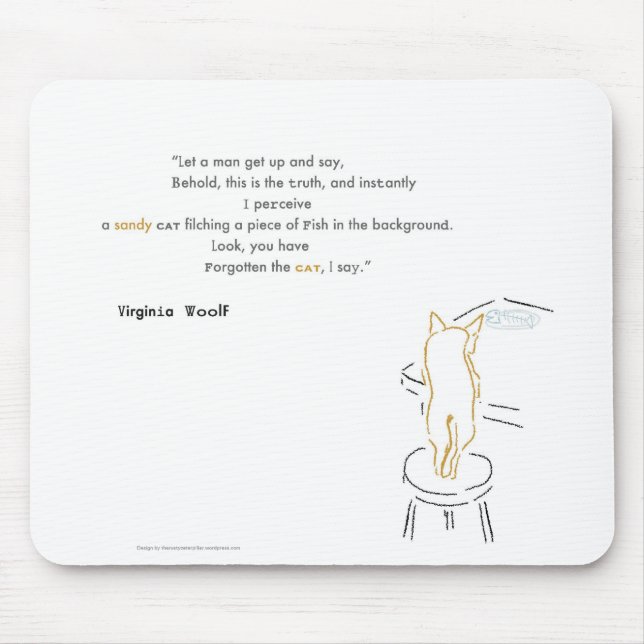 Virginia Woolf som snattar katten Musmatta (Framsidan)