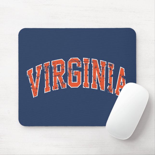 Virginia Wordmark Distress Musmatta (Med mus)