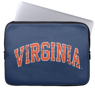 Virginia Wordmark Distressed Laptop Fodral