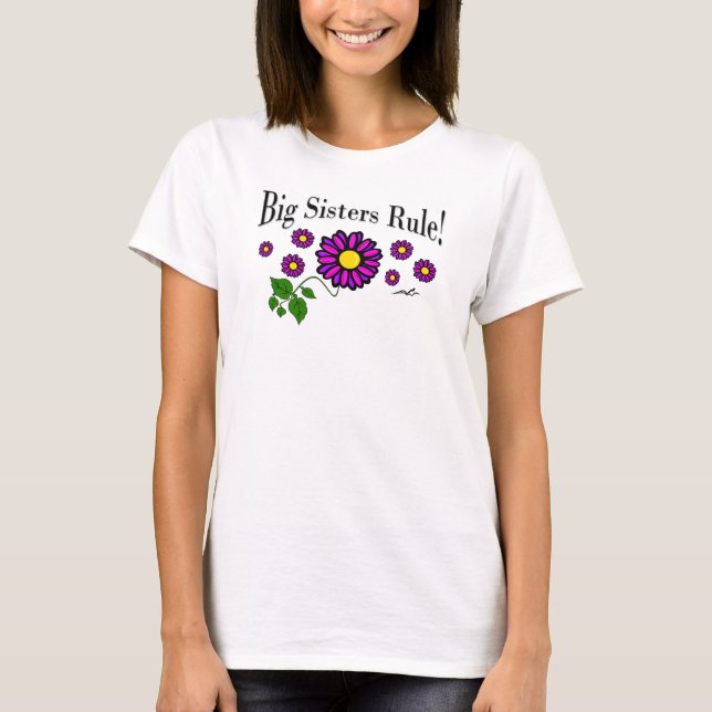 Virginia Wright Big Sisters Rule T Shirt (Framsida)