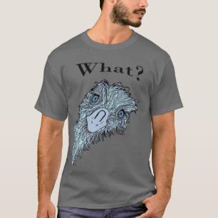 Virginia Wright Expressive Emu Ansikte Graphic TSh T Shirt