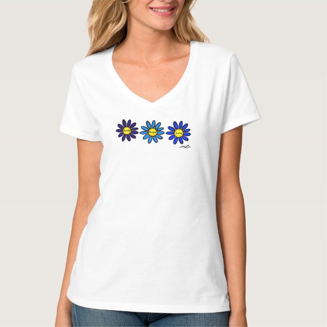 Virginia Wright Faith, Hope och Kärlek T-Shirt (Framsida)
