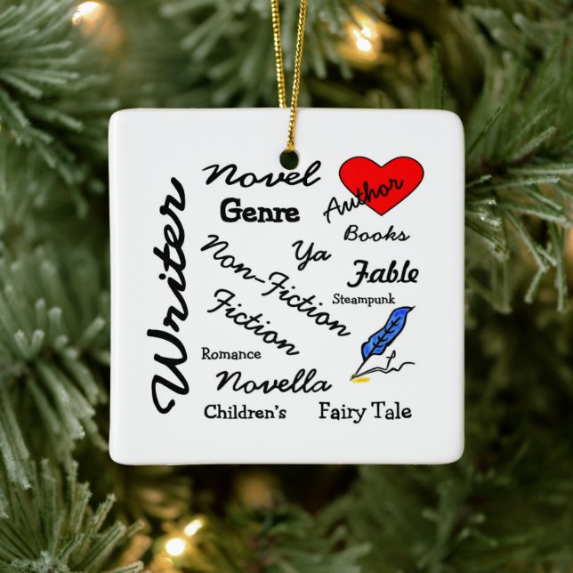 Virginia Wright Writer Author Novelist Ornament (Träd)
