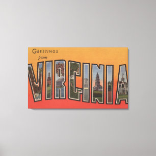 VirginiaLarge brev ScenesVirginia 3 Canvastryck