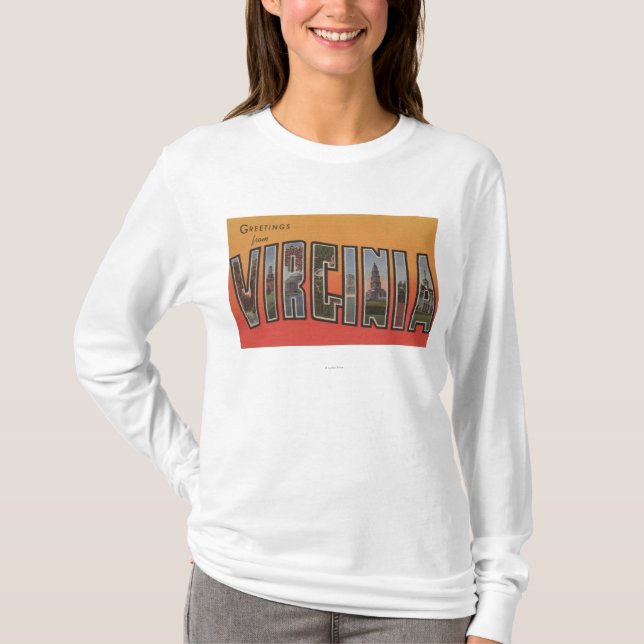VirginiaLarge brev ScenesVirginia 3 T Shirt (Framsida)