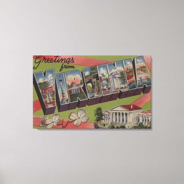 VirginiaLarge Brev ScenesVirginia 5 Canvastryck (Framsida)